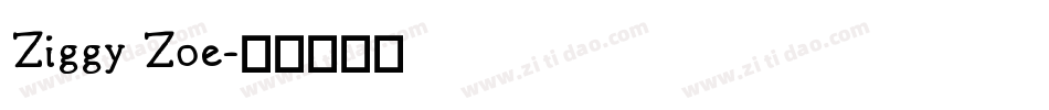 Ziggy Zoe字体转换